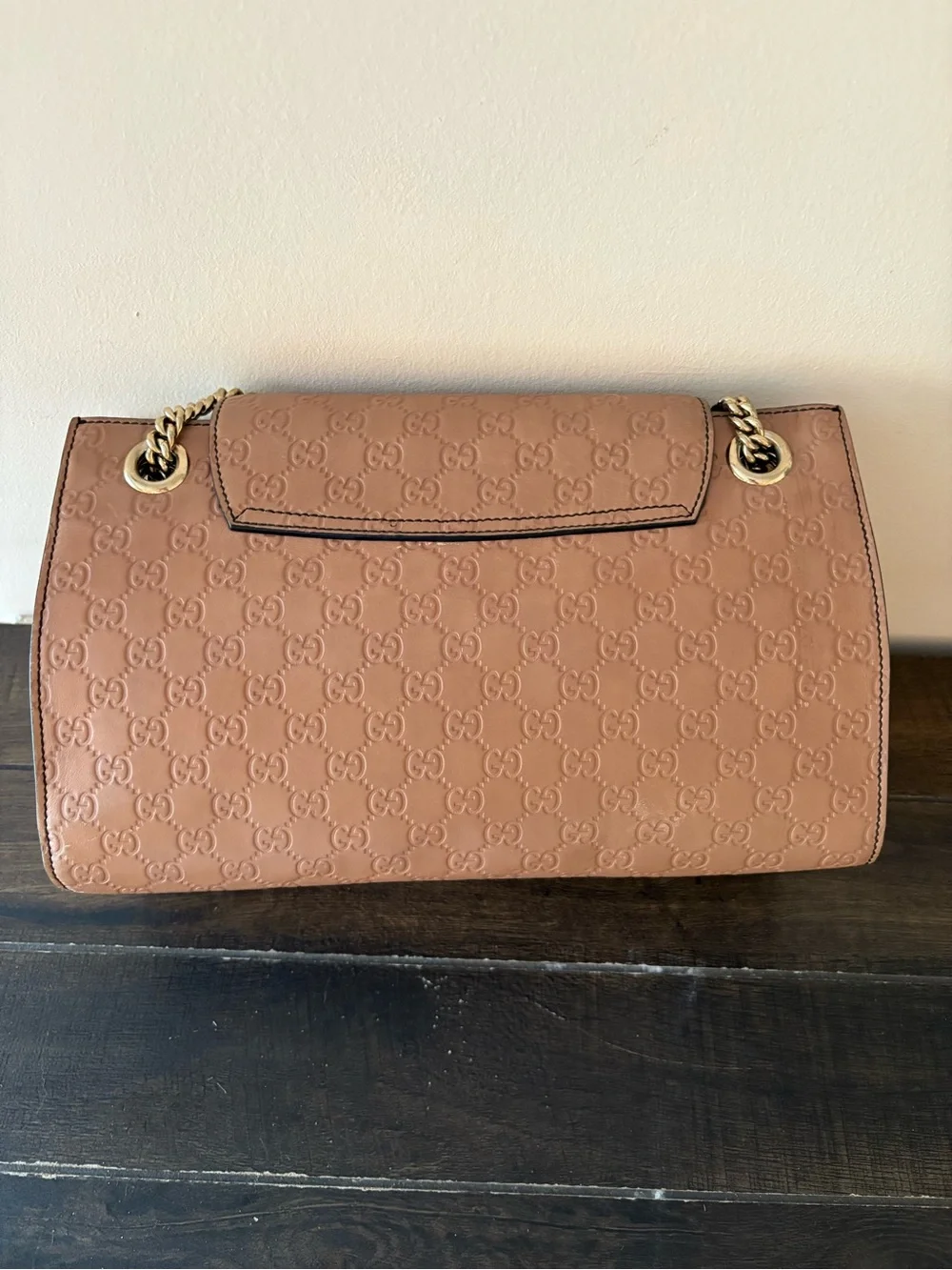 Gucci Emily GG Monogram Leather Shoulder Bag